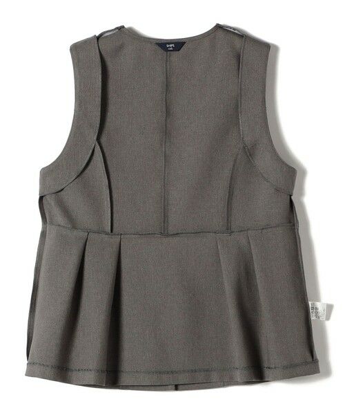 SHIPS / シップス ベスト | SHIPS Colors:〈手洗い可能〉ウールライク ペプラムベスト 2（セットアップ対応可能）◇ | 詳細4