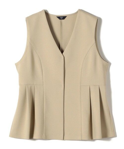 SHIPS / シップス ベスト | SHIPS Colors:〈手洗い可能〉ウールライク ペプラムベスト 2（セットアップ対応可能）◇ | 詳細17
