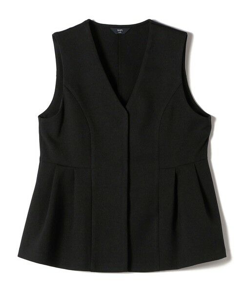 SHIPS / シップス ベスト | SHIPS Colors:〈手洗い可能〉ウールライク ペプラムベスト 2（セットアップ対応可能）◇ | 詳細23