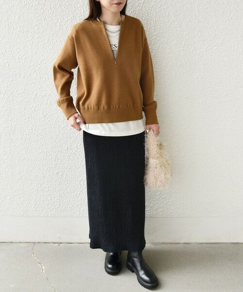 SHIPS / シップス ニット・セーター | SHIPS Colors:〈手洗い可能〉フロント ジップ ニット | 詳細9