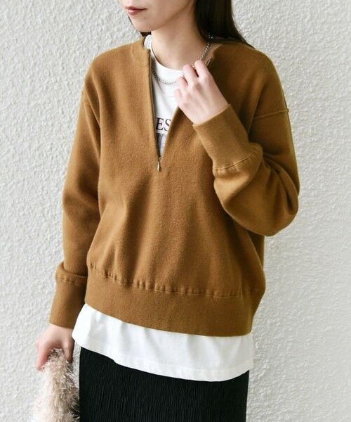 SHIPS / シップス ニット・セーター | SHIPS Colors:〈手洗い可能〉フロント ジップ ニット | 詳細10