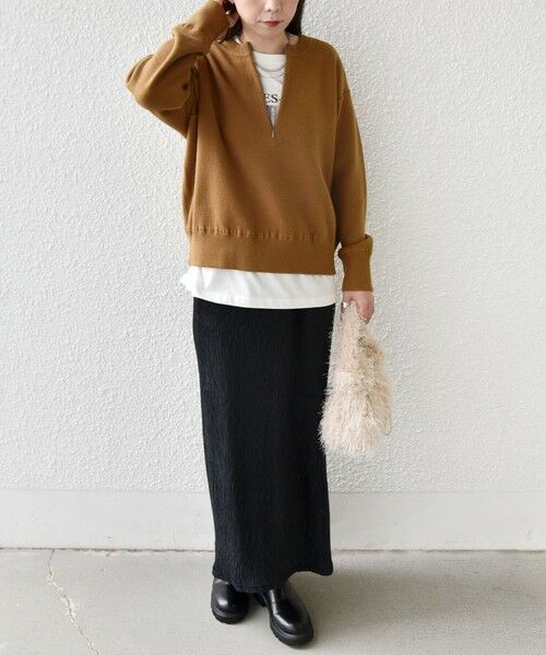 SHIPS / シップス ニット・セーター | SHIPS Colors:〈手洗い可能〉フロント ジップ ニット | 詳細12