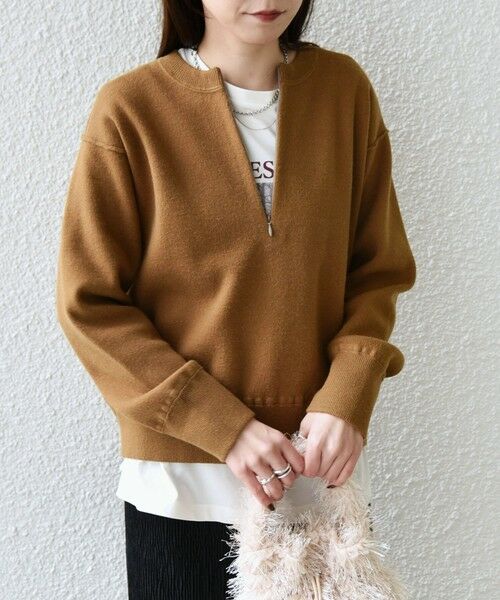 SHIPS / シップス ニット・セーター | 《追加・新色予約》SHIPS Colors:〈手洗い可能〉フロント ジップ ニット◆ | 詳細28