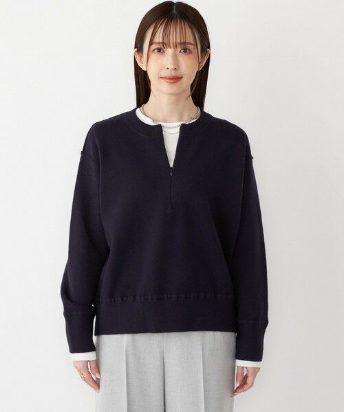 SHIPS / シップス ニット・セーター | SHIPS Colors:〈手洗い可能〉フロント ジップ ニット | 詳細16