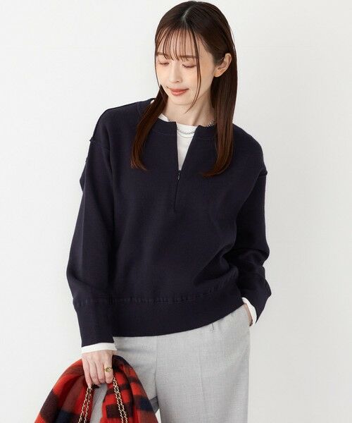 SHIPS / シップス ニット・セーター | SHIPS Colors:〈手洗い可能〉フロント ジップ ニット | 詳細21