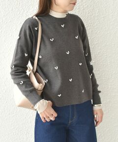 SHIPS / シップス ニット・セーター | SHIPS Colors:〈手洗い可能〉ビジュー クルーネック プルオーバー◇