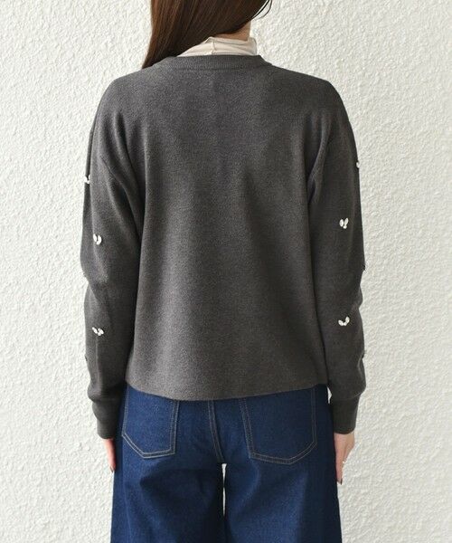 SHIPS / シップス ニット・セーター | SHIPS Colors:〈手洗い可能〉ビジュー クルーネック プルオーバー◇ | 詳細9