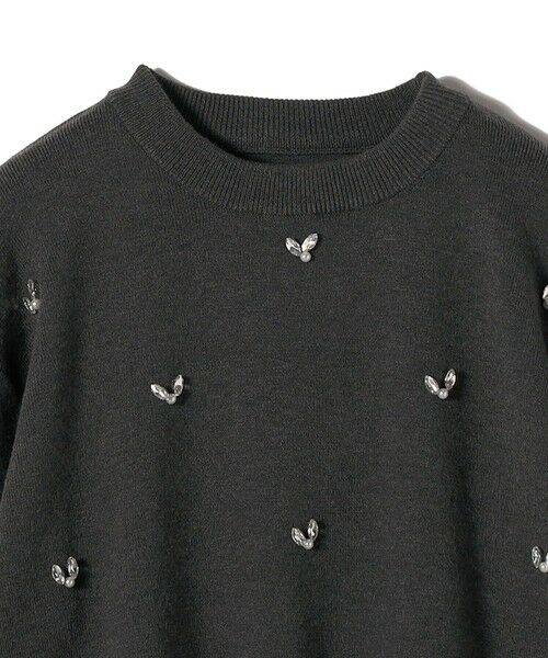 SHIPS / シップス ニット・セーター | SHIPS Colors:〈手洗い可能〉ビジュー クルーネック プルオーバー◇ | 詳細3