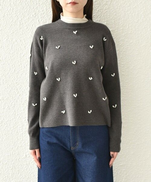 SHIPS / シップス ニット・セーター | SHIPS Colors:〈手洗い可能〉ビジュー クルーネック プルオーバー◇ | 詳細7