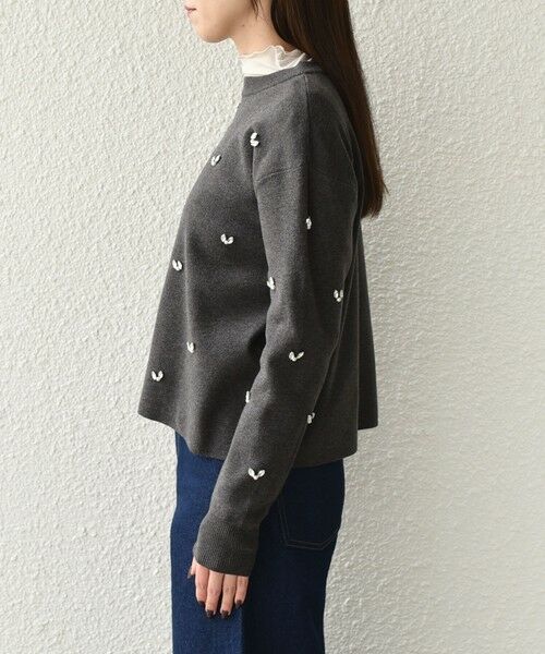 SHIPS / シップス ニット・セーター | SHIPS Colors:〈手洗い可能〉ビジュー クルーネック プルオーバー◇ | 詳細8