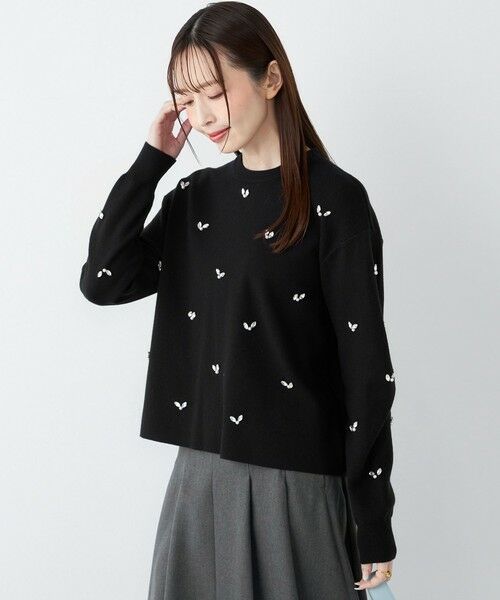 SHIPS / シップス ニット・セーター | SHIPS Colors:〈手洗い可能〉ビジュー クルーネック プルオーバー◇ | 詳細20