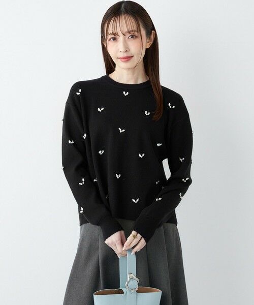 SHIPS / シップス ニット・セーター | SHIPS Colors:〈手洗い可能〉ビジュー クルーネック プルオーバー◇ | 詳細21