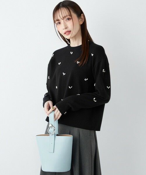 SHIPS / シップス ニット・セーター | SHIPS Colors:〈手洗い可能〉ビジュー クルーネック プルオーバー◇ | 詳細22