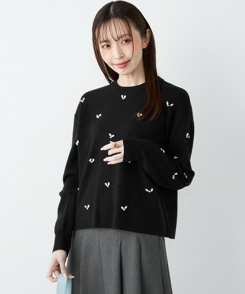 SHIPS / シップス ニット・セーター | SHIPS Colors:〈手洗い可能〉ビジュー クルーネック プルオーバー◇ | 詳細23