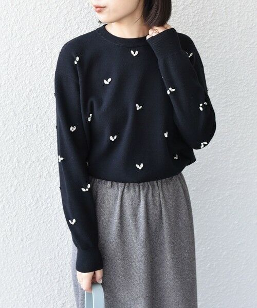 SHIPS / シップス ニット・セーター | SHIPS Colors:〈手洗い可能〉ビジュー クルーネック プルオーバー◇ | 詳細27