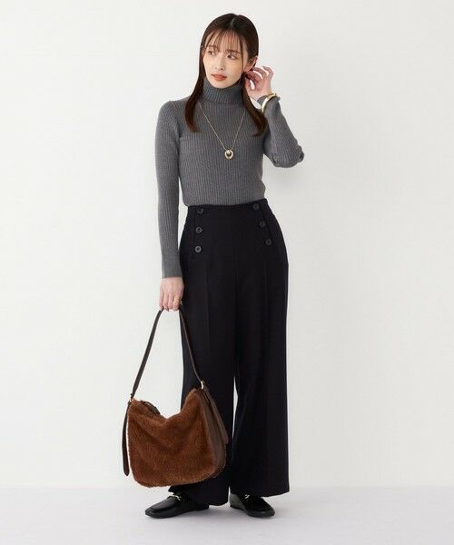 SHIPS / シップス ニット・セーター | SHIPS Colors:14G リブ タートルネック ニット | 詳細6