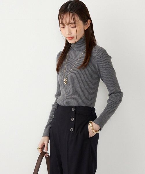 SHIPS / シップス ニット・セーター | SHIPS Colors:14G リブ タートルネック ニット | 詳細11