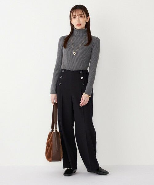 SHIPS / シップス ニット・セーター | SHIPS Colors:14G リブ タートルネック ニット | 詳細12