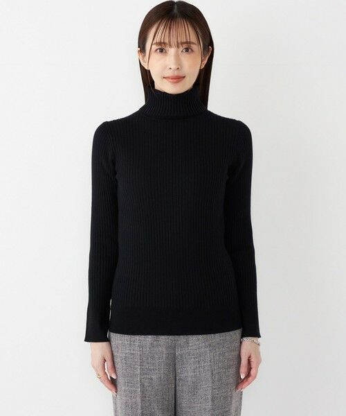 SHIPS / シップス ニット・セーター | SHIPS Colors:14G リブ タートルネック ニット | 詳細26