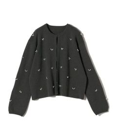 SHIPS / シップス カーディガン・ボレロ | SHIPS Colors:〈手洗い可能〉ビジュー ノーカラー カーディガン◇