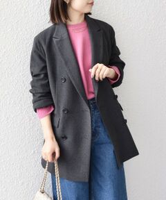 SHIPS / シップス テーラードジャケット | SHIPS Colors:〈手洗い可能〉ダブル ブレスト ジャコット (ジャケットコート）