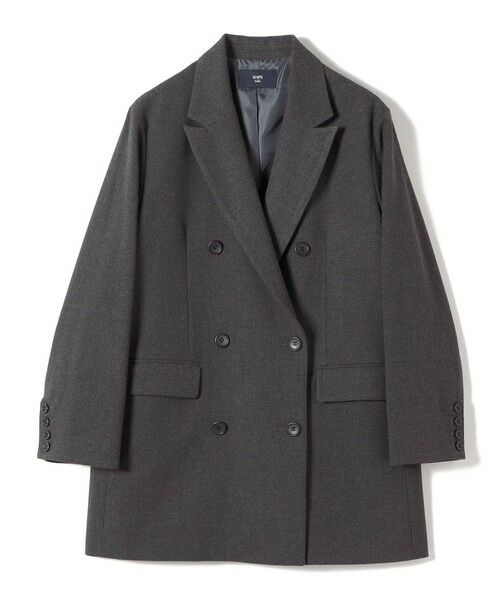 SHIPS / シップス テーラードジャケット | SHIPS Colors:〈手洗い可能〉ダブル ブレスト ジャコット (ジャケットコート） | 詳細1