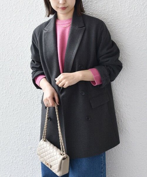 SHIPS / シップス テーラードジャケット | SHIPS Colors:〈手洗い可能〉ダブル ブレスト ジャコット (ジャケットコート） | 詳細13