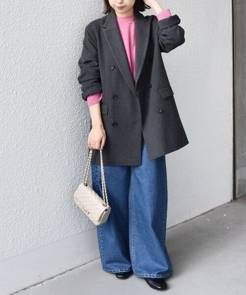 SHIPS / シップス テーラードジャケット | SHIPS Colors:〈手洗い可能〉ダブル ブレスト ジャコット (ジャケットコート） | 詳細14