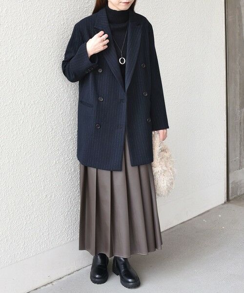 SHIPS / シップス テーラードジャケット | SHIPS Colors:〈手洗い可能〉ダブル ブレスト ジャコット (ジャケットコート） | 詳細25