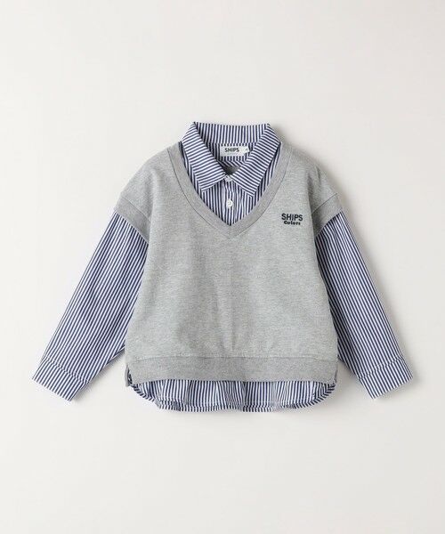 SHIPS / シップス シャツ・ブラウス | SHIPS Colors:90〜140cm /〈洗濯機可能〉ベスト ドッキング シャツ | 詳細1