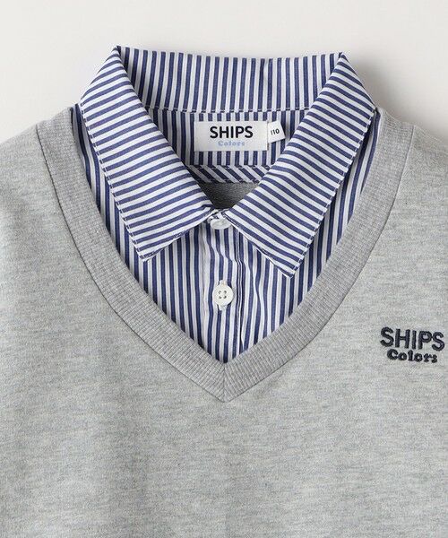 SHIPS / シップス シャツ・ブラウス | SHIPS Colors:90〜140cm /〈洗濯機可能〉ベスト ドッキング シャツ | 詳細3