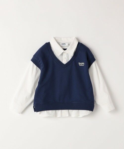 SHIPS / シップス シャツ・ブラウス | SHIPS Colors:90〜140cm /〈洗濯機可能〉ベスト ドッキング シャツ | 詳細10