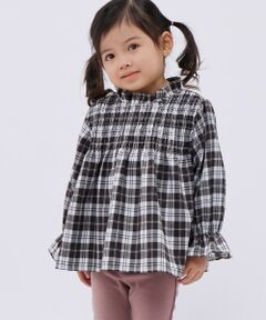 SHIPS / シップス シャツ・ブラウス | SHIPS Colors:〈洗濯機可能〉チェック ギャザー ブラウス(100~140cm)