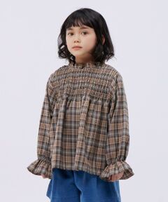 SHIPS / シップス シャツ・ブラウス | SHIPS Colors:〈洗濯機可能〉チェック ギャザー ブラウス(100~140cm)