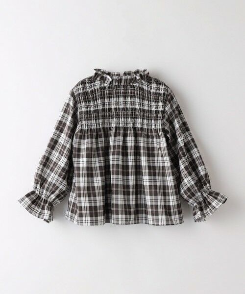SHIPS / シップス シャツ・ブラウス | SHIPS Colors:〈洗濯機可能〉チェック ギャザー ブラウス(100~140cm) | 詳細1