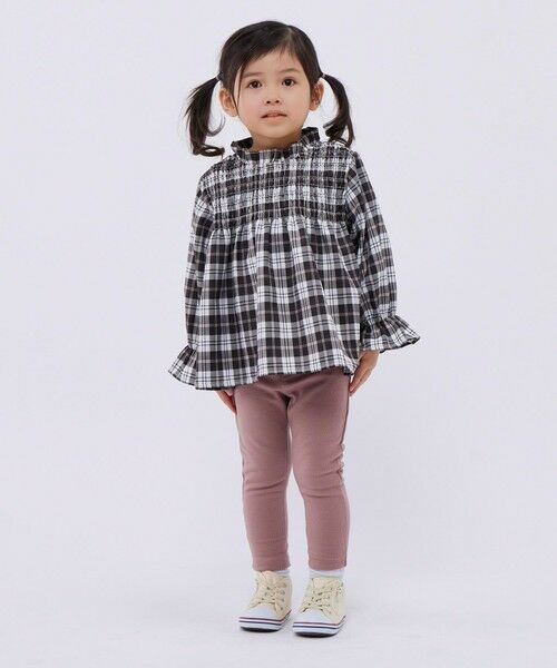 SHIPS / シップス シャツ・ブラウス | SHIPS Colors:〈洗濯機可能〉チェック ギャザー ブラウス(100~140cm) | 詳細3