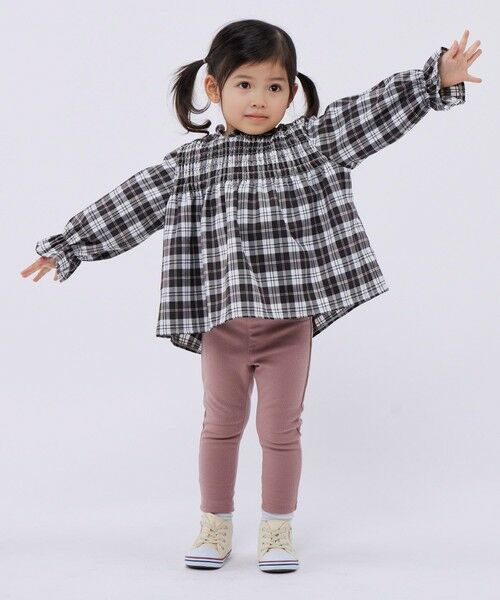 SHIPS / シップス シャツ・ブラウス | SHIPS Colors:〈洗濯機可能〉チェック ギャザー ブラウス(100~140cm) | 詳細4