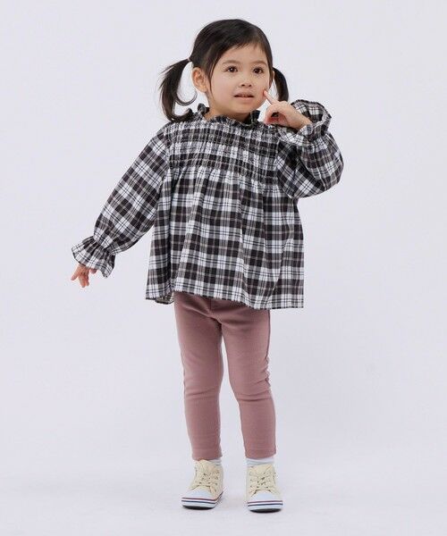 SHIPS / シップス シャツ・ブラウス | SHIPS Colors:〈洗濯機可能〉チェック ギャザー ブラウス(100~140cm) | 詳細5