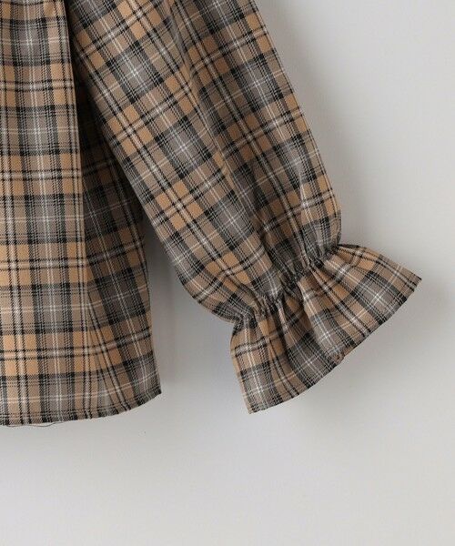 SHIPS / シップス シャツ・ブラウス | SHIPS Colors:〈洗濯機可能〉チェック ギャザー ブラウス(100~140cm) | 詳細9