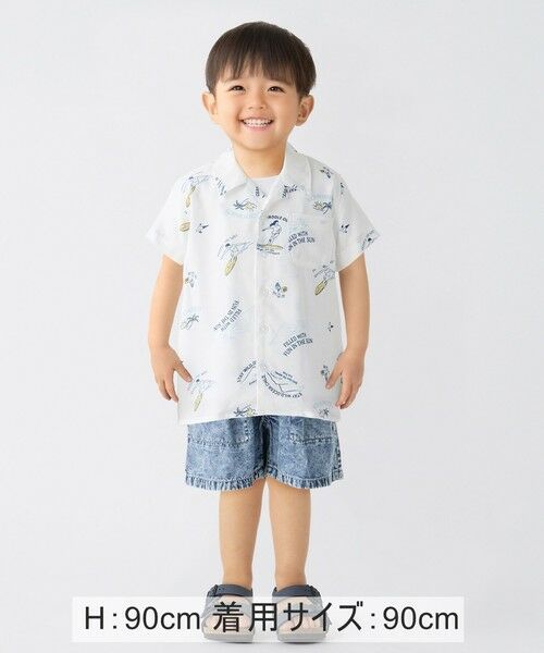 SHIPS / シップス シャツ・ブラウス | SHIPS Colors:〈洗濯機可能〉80〜130cm / レーヨン プリント シャツ | 詳細4