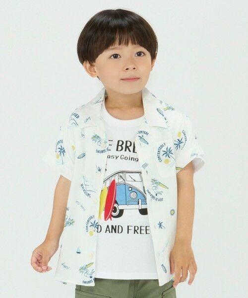 SHIPS / シップス シャツ・ブラウス | SHIPS Colors:〈洗濯機可能〉レーヨン プリント シャツ(80〜130cm) | 詳細3