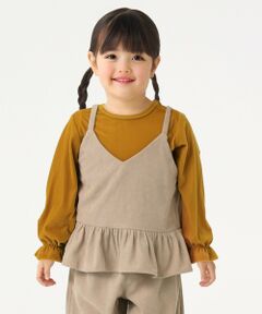 SHIPS / シップス キャミソール・チューブトップ | SHIPS Colors:100〜130cm /〈洗濯機可能〉コーデュロイ ビスチェ