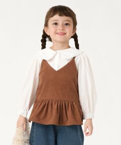 SHIPS / シップス キャミソール・チューブトップ | SHIPS Colors:100〜130cm /〈洗濯機可能〉コーデュロイ ビスチェ