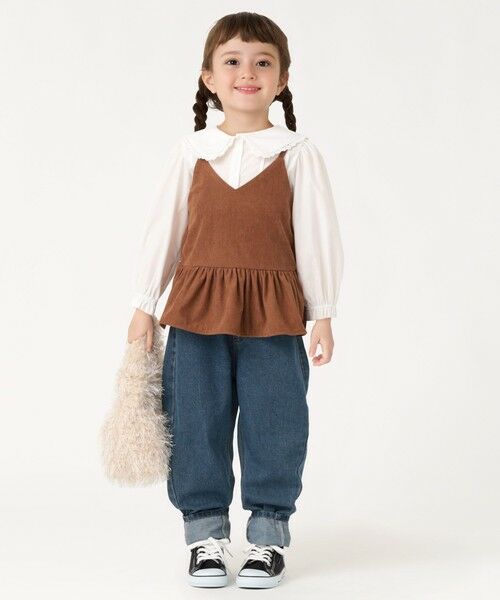 SHIPS / シップス キャミソール・チューブトップ | SHIPS Colors:100〜130cm /〈洗濯機可能〉コーデュロイ ビスチェ | 詳細14