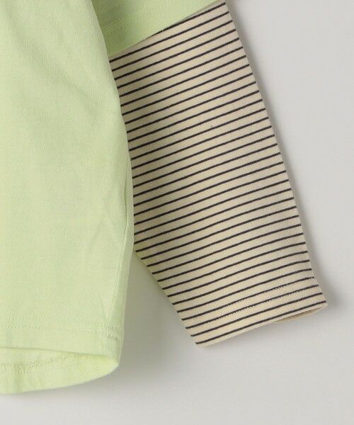 SHIPS / シップス Tシャツ | SHIPS Colors: 80〜130cm / レイヤード プリント ロンT◇ | 詳細9