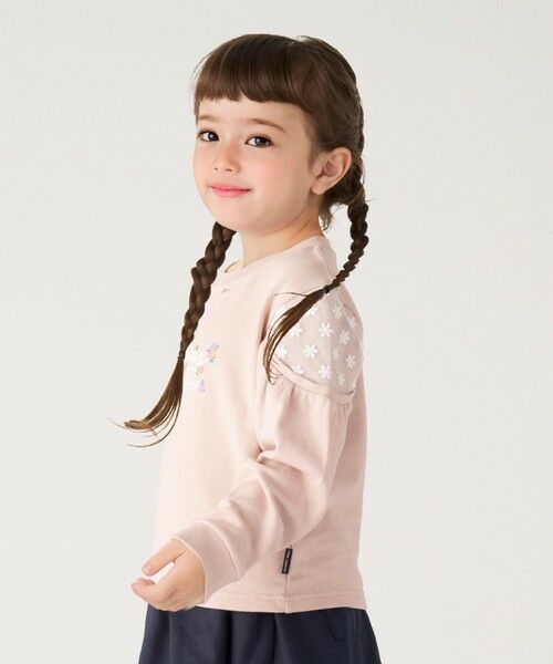 SHIPS / シップス スウェット | SHIPS Colors: 80〜130cm / ショルダー レース ロゴ スウェット◇ | 詳細5