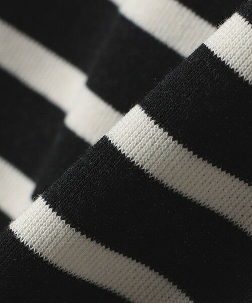 SHIPS / シップス Tシャツ | SHIPS Colors:80〜130cm / ミニ裏毛 ボーダー モックネック トップス | 詳細2