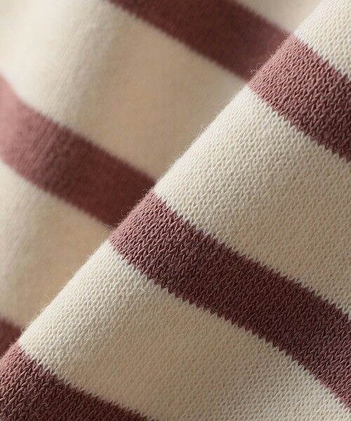 SHIPS / シップス Tシャツ | SHIPS Colors:80〜130cm / ミニ裏毛 ボーダー モックネック トップス | 詳細11