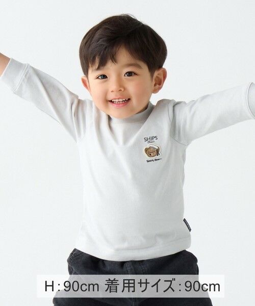 SHIPS / シップス Tシャツ | SHIPS Colors:80〜130cm / TeddyBear(R) 1ポイント ロンT◇ | 詳細15