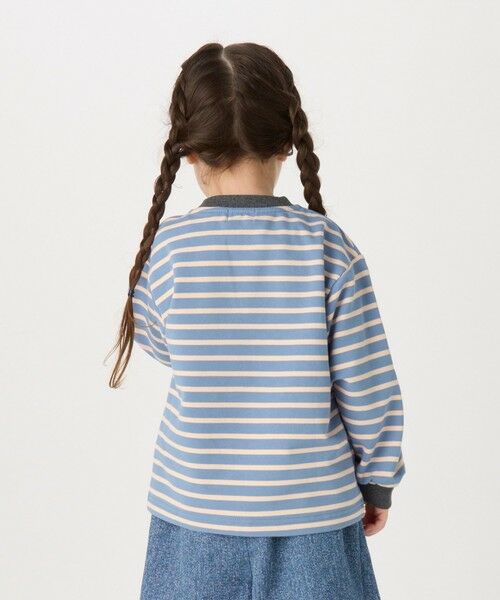 SHIPS / シップス Tシャツ | SHIPS Colors: 80〜130cm / ミニ裏毛 ボーダー ポケット トップス | 詳細15